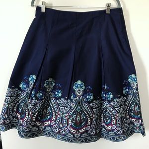 Navy blue Midi Skirt